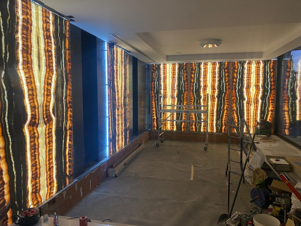 Natural ónix revestimiento de pared