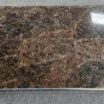 Brown marble in tiles
