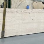 Beige marble in slabs