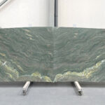 Green marble in slabs