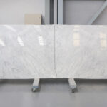 White marble in slabs