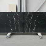 Black marble finish honed