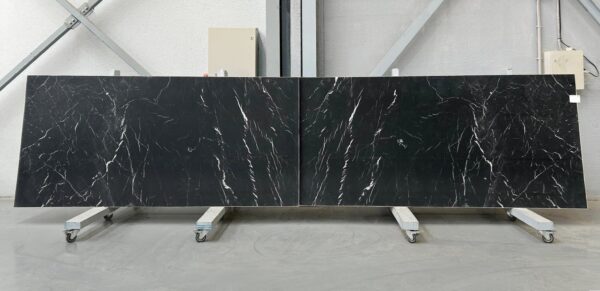 Black marble finish honed