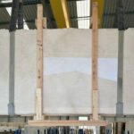 Beige marble in slabs