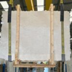 Beige marble in slabs