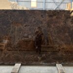 Brown marble