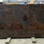 Brown marble