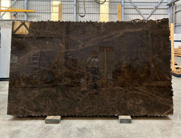Brown marble