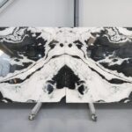 Panda marble for decorative elements