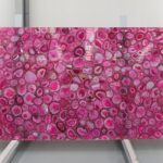 Pink agate for decorative elements