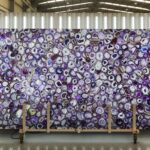 Purple agate backlighted