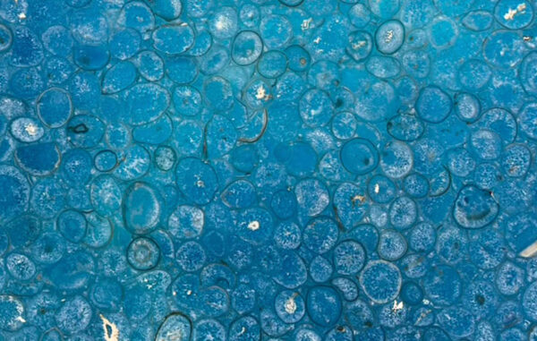 Blue agate in slabs