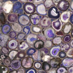 Purple agate in slabs