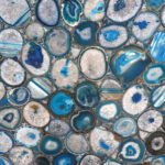 Blue agate in slabs