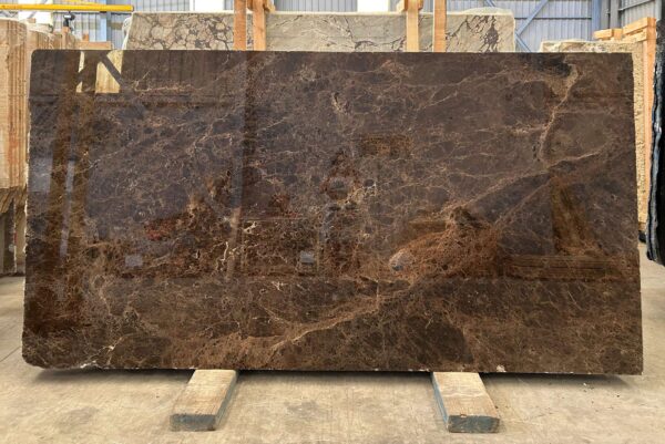 Dark emperador in slabs