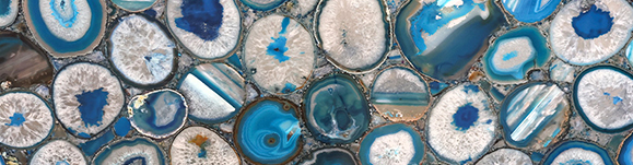 blue agate in slabs